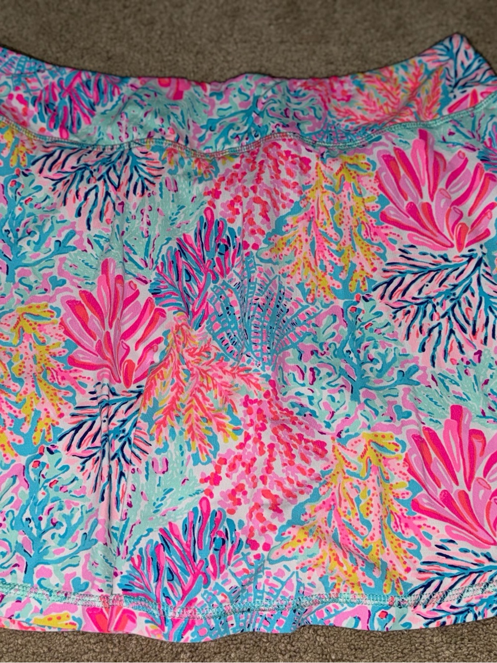 Lilly Pulitzer Aila Luxletic Skort UPF 50+ Multi Splashdance Medium - Picture 9 of 10